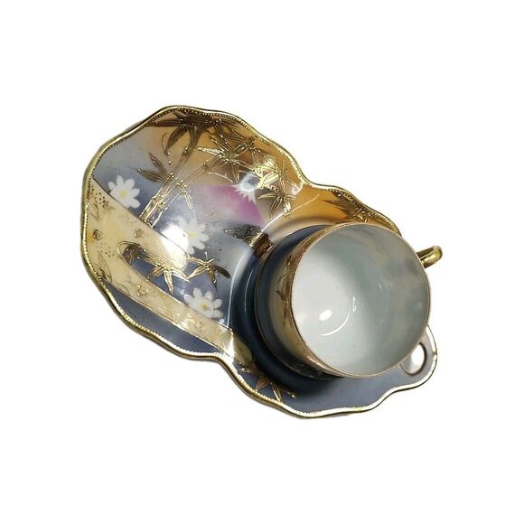 Vintage Shofu Hand-Painted Tea Set Japanese Porcelain Collectible Traditional - Picture 2 of 13